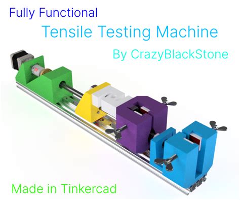 tensile testing machine tinkercad